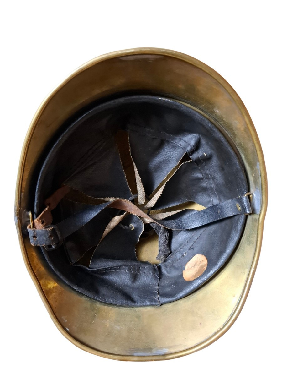 1895 French Firefighter Helmet From Nolay-photo-1
