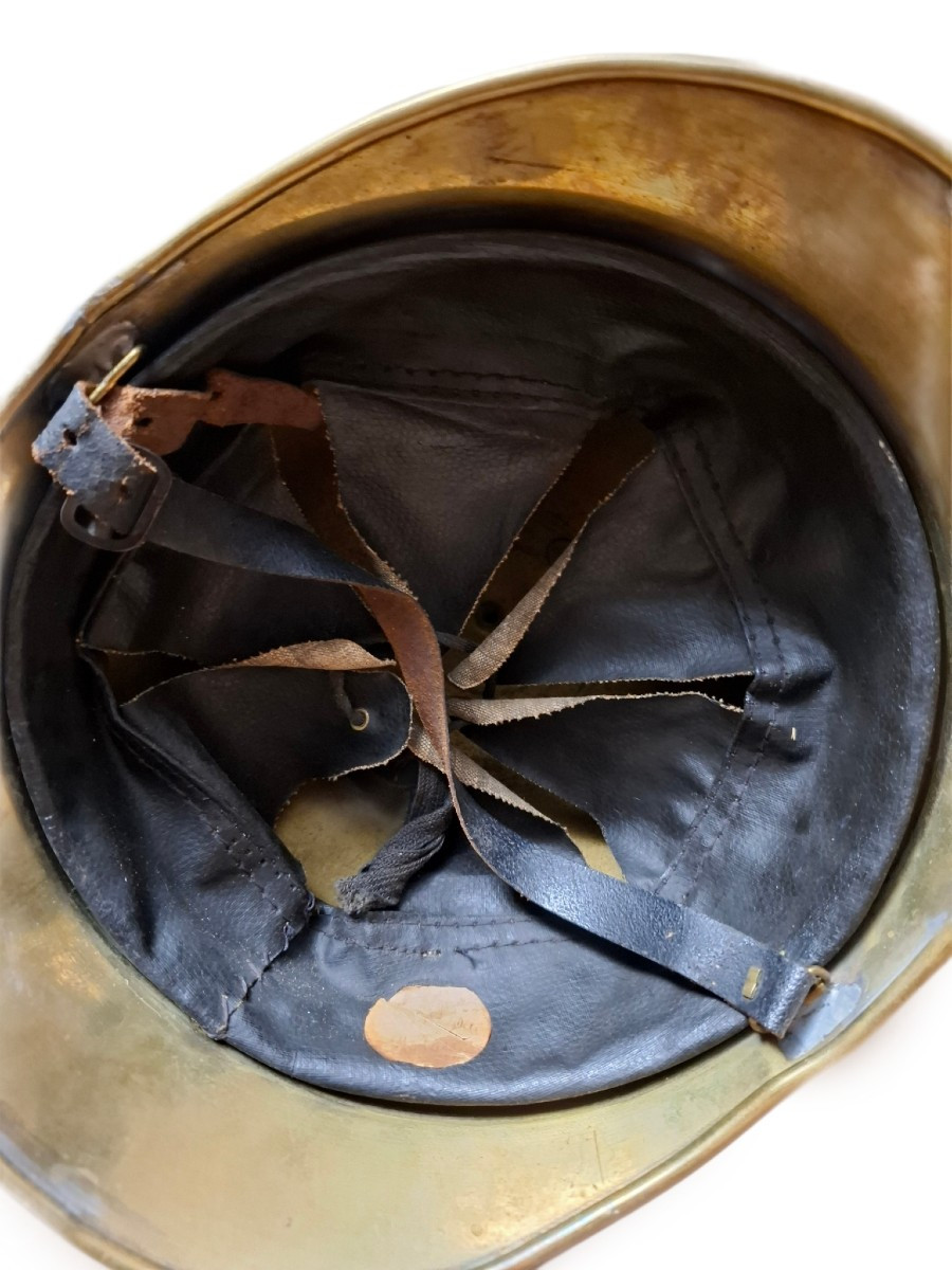 1895 French Firefighter Helmet From Nolay-photo-2