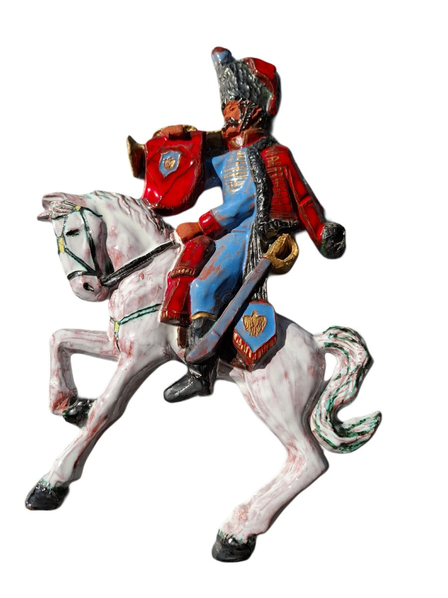 Plaque murale d'un soldat français Napoléon