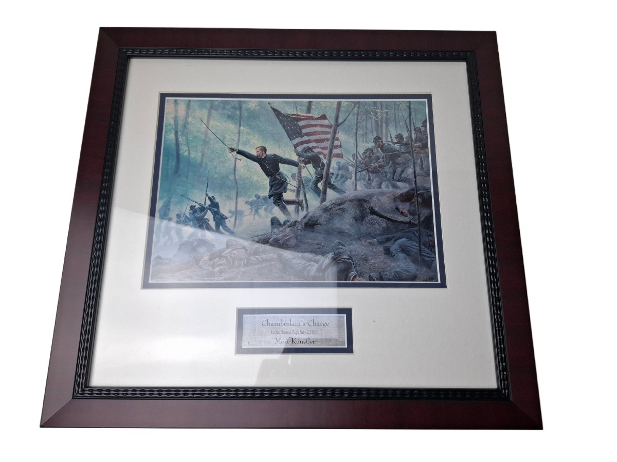 Framed Print Entitled "the Chamberlain's Charge" By The Artist Mort Künstler.