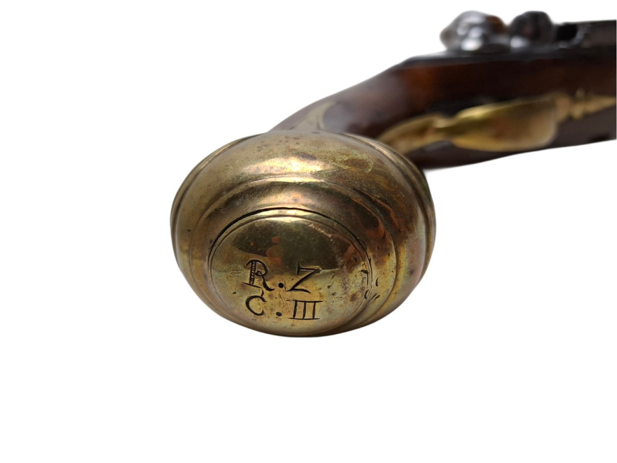 French Napoleonic Model An IX Flintlock Cavalry Pistol With An XIII-photo-3