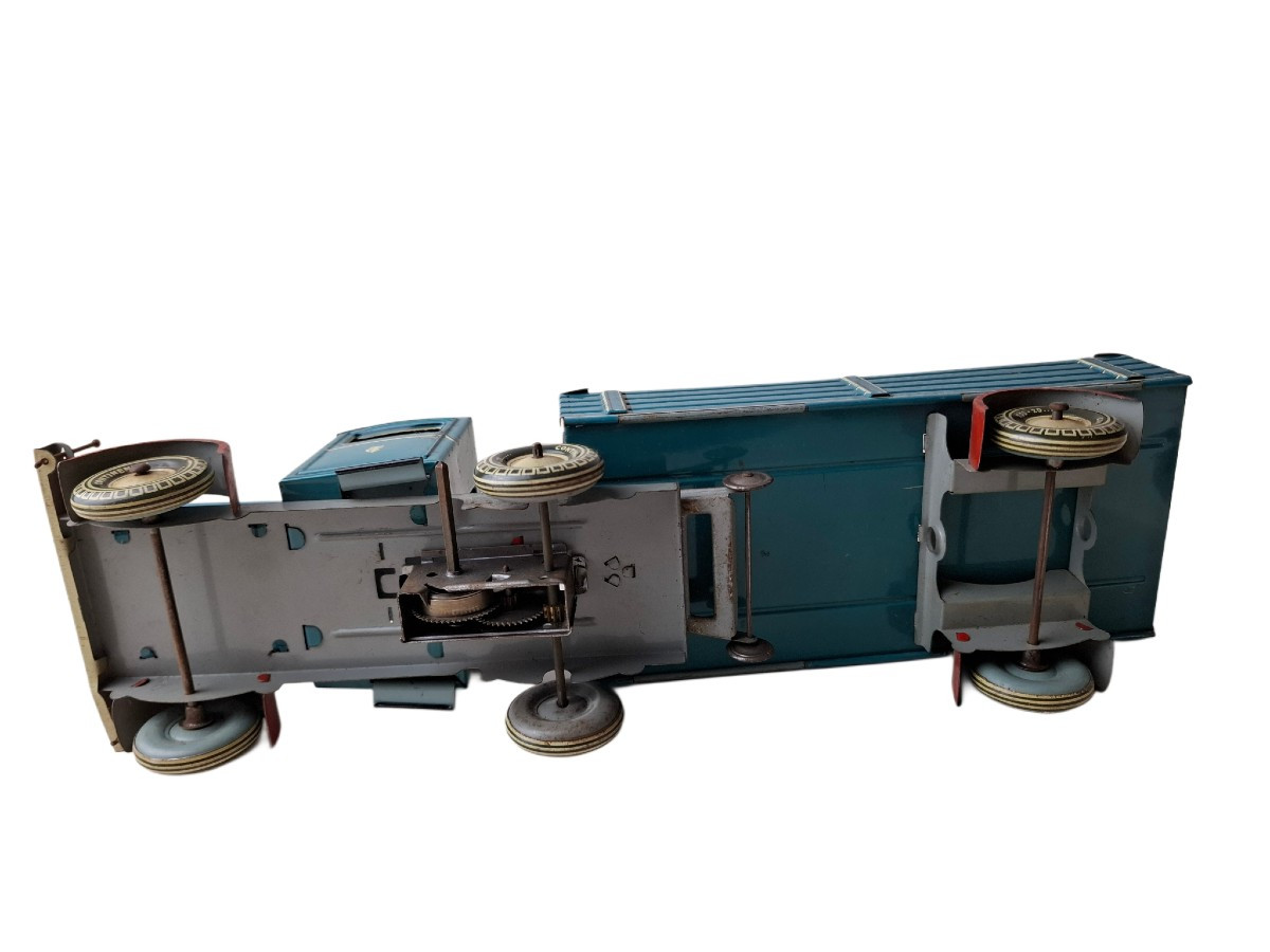 Camion-remorque mécanique en tôle lithographiée TIPPCO (1950) -photo-1