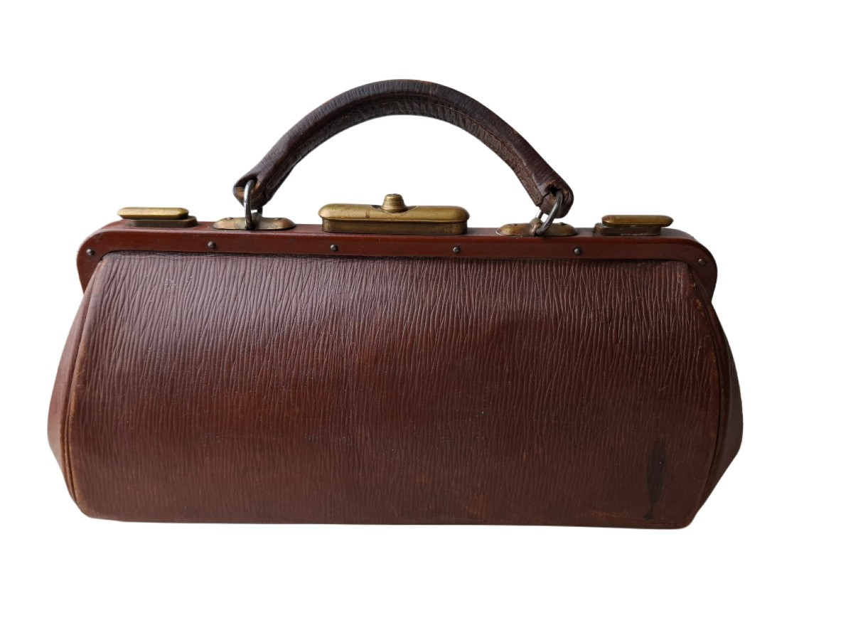 sac de médecin en cuir, également connu sous le nom de sac Gladstone-photo-3