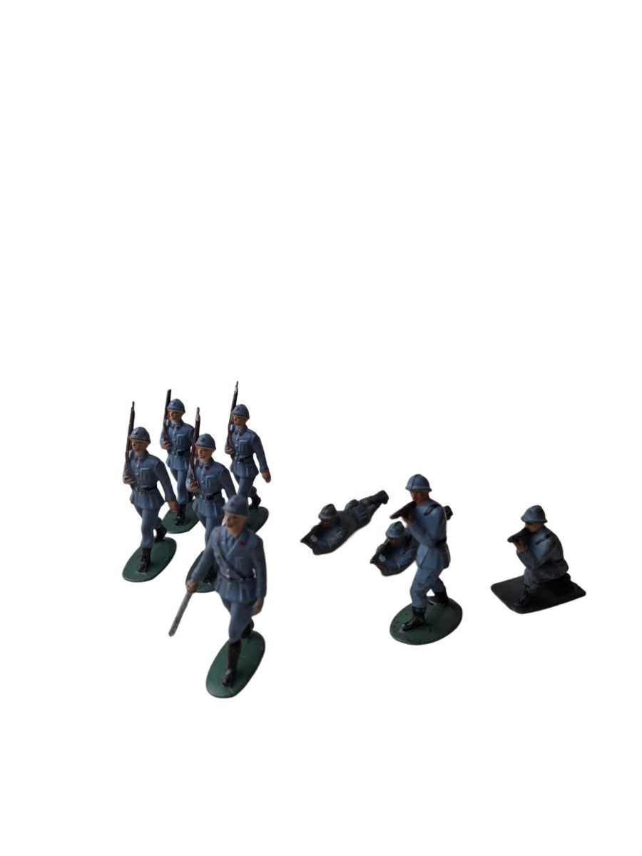 Nine French Lead Soldiers, Made By Quiralu