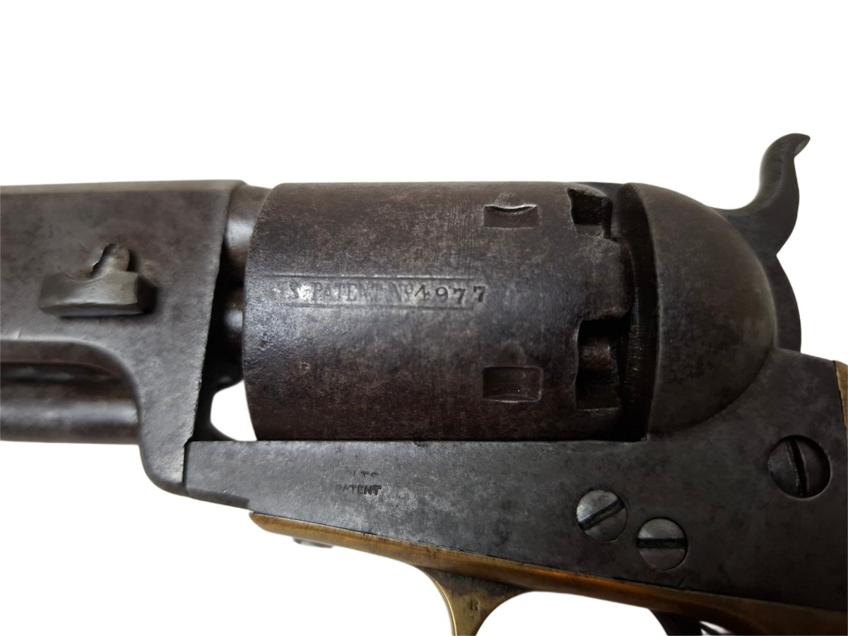 Colt Navy revolver 1851 avec nom du soldat-photo-4