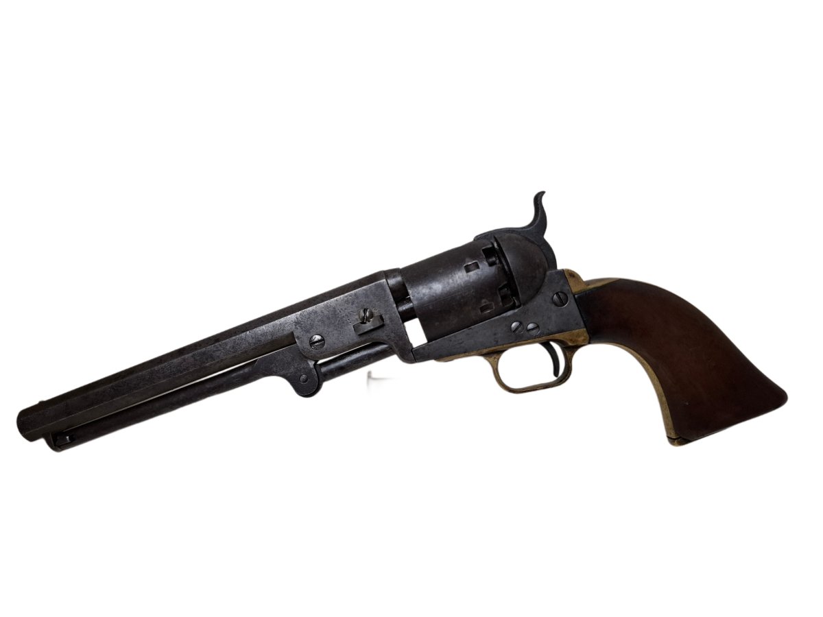 Colt Navy revolver 1851 avec nom du soldat