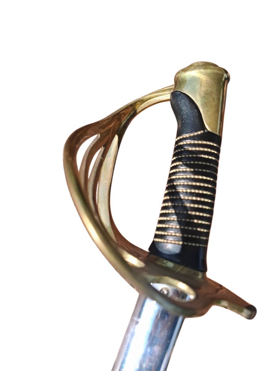 Cavalry And Officer Sabers. A Personalized Ceremonial Or Honor Saber.-photo-4