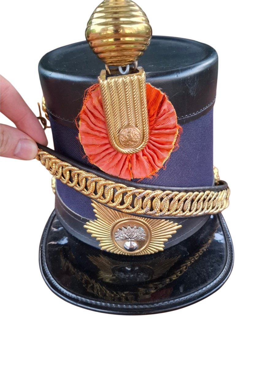 Postwar Dutch Artillery Shako, Manufactured In Maastricht-photo-4