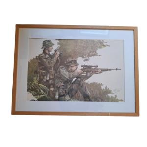 Framed Print Entitled "one Shot, One Kill" By Artist Max Crace