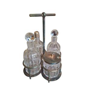 Antique Condiment Set Made By James Dixon & Sons