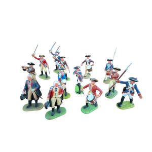 13 Preiser Elastolin Plastic Figures (prussian Collection, 70 Mm)