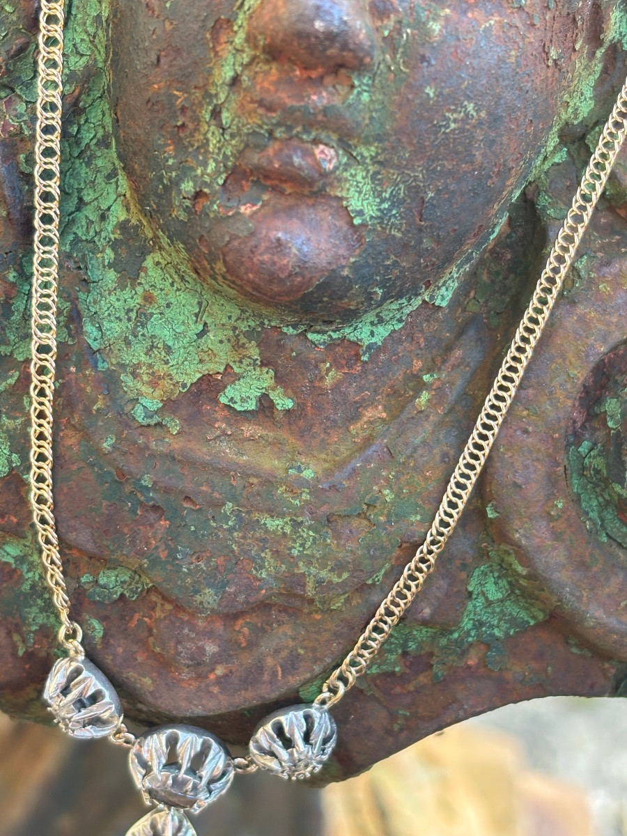 Collier rivière provençale or et diamants-photo-1