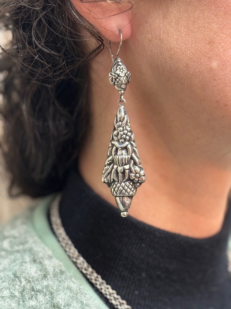 Antique Silver Earrings