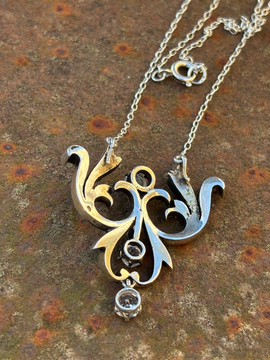 Paste Silver Necklace-photo-4