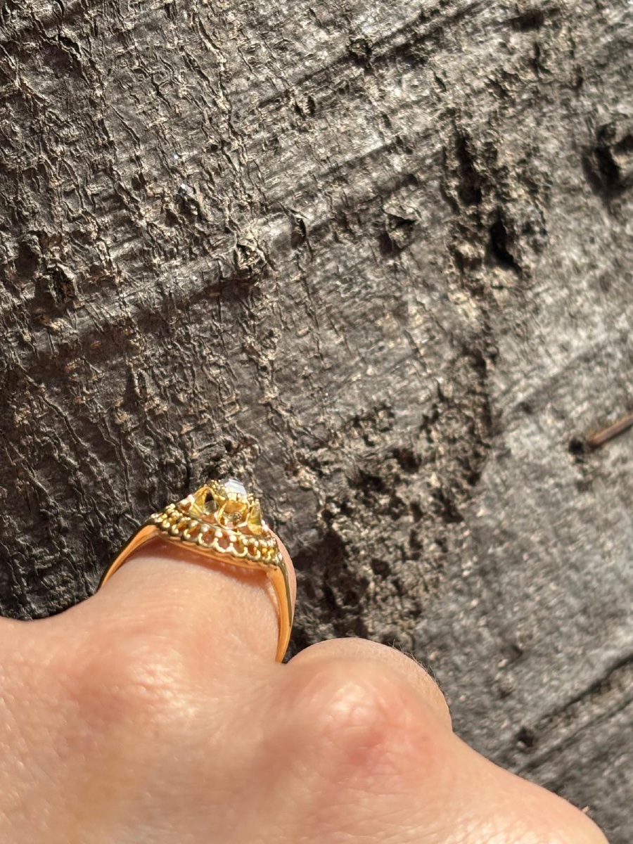 Bague Provençale Or 18 ct Diamant-photo-4