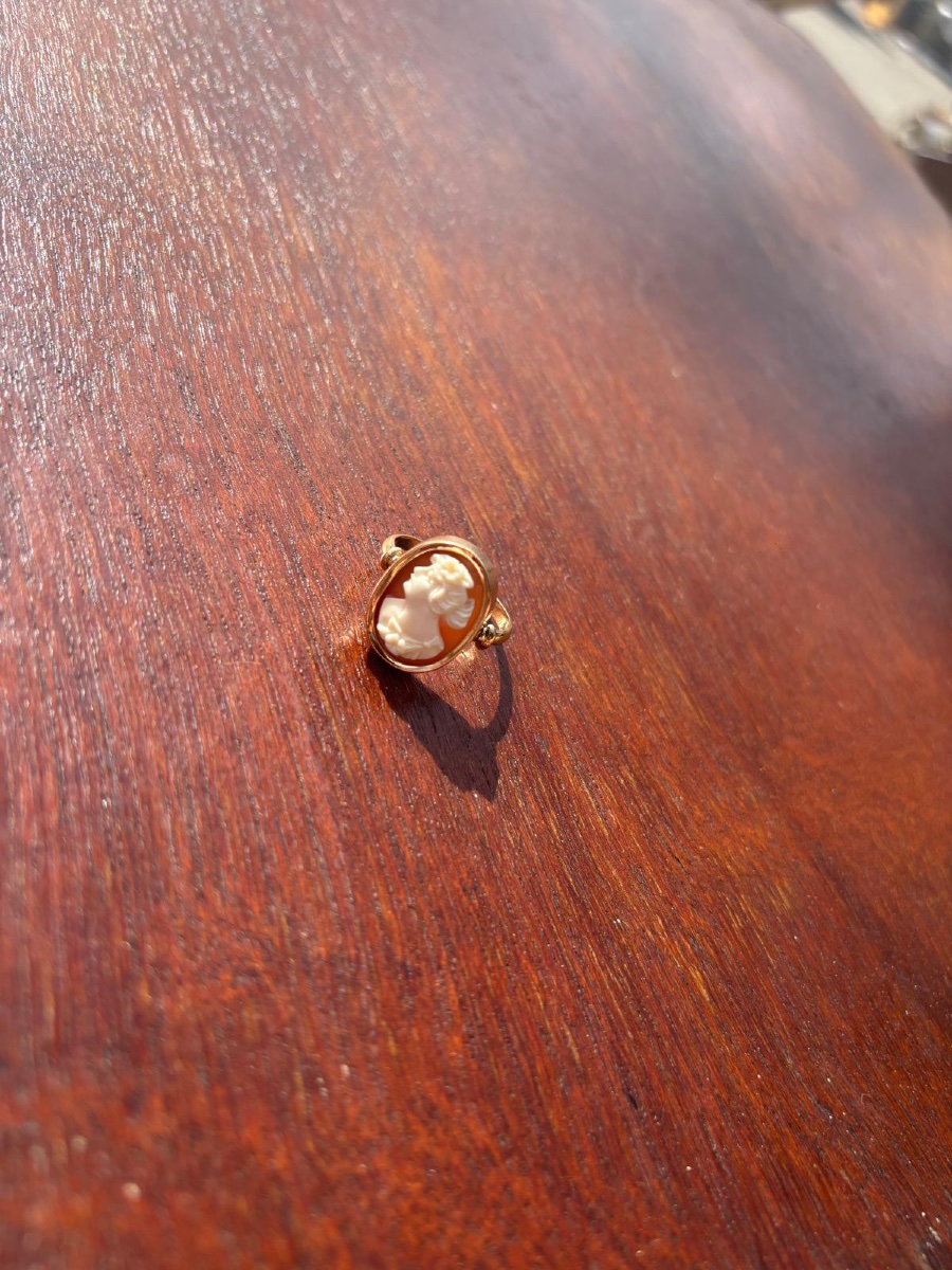 Bague Camée et Or 18 ct-photo-3