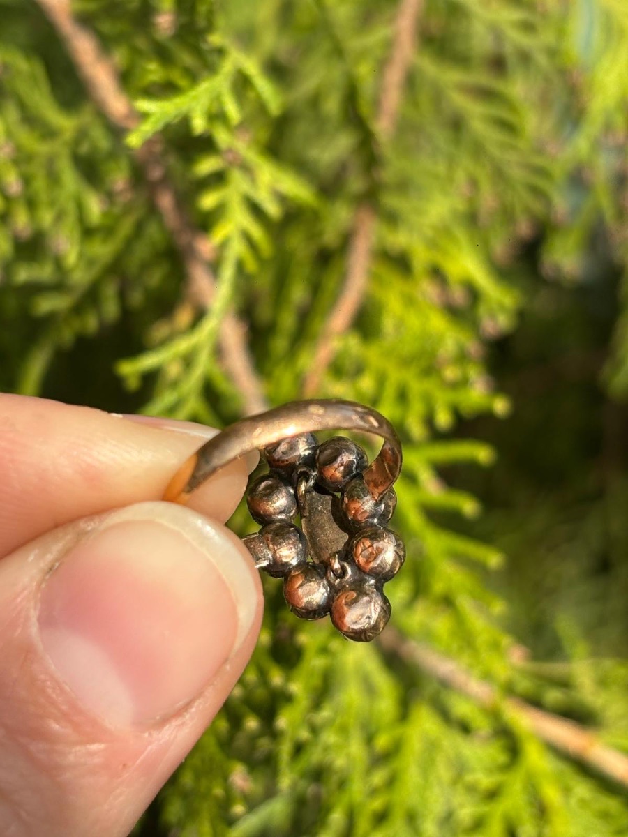 Bague marquise grenat de Perpignan Or-photo-3