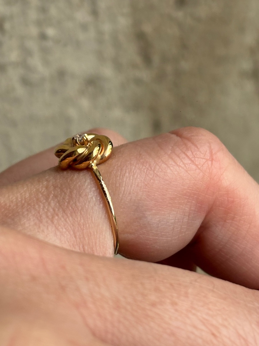 14k Gold Swirl Ring-photo-2
