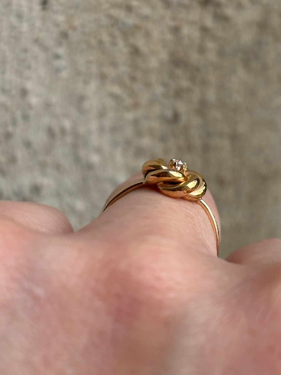 14k Gold Swirl Ring-photo-4