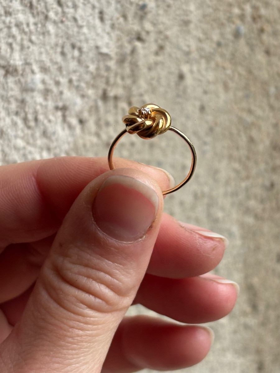 14k Gold Swirl Ring-photo-2