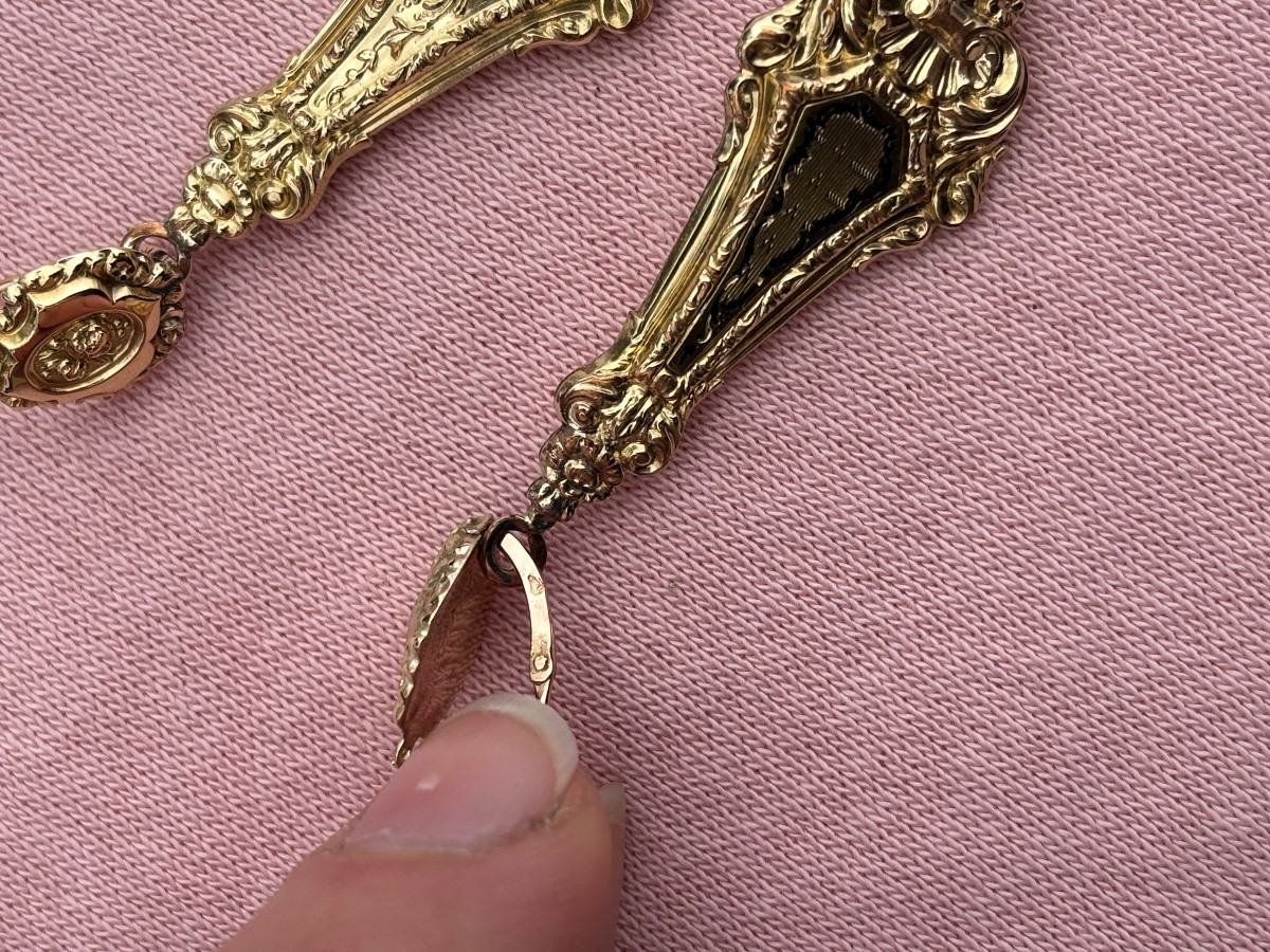 Boucles d’oreille or 18 ct et pomponne-photo-3