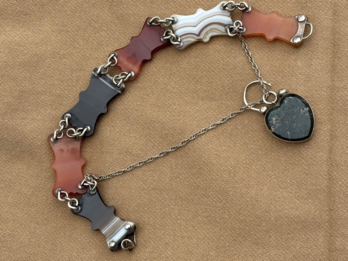 Agate And Silver Bracelet -photo-2
