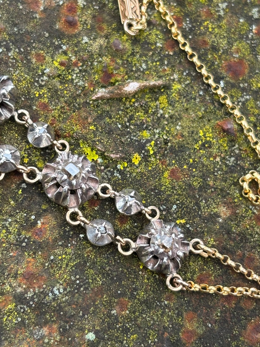 Provençal River Necklace In Gold And Diamonds-photo-1