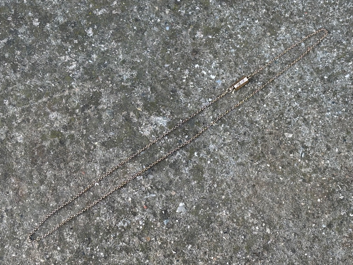 Chain With 18 Ct Enamel Barrel Clasp-photo-4