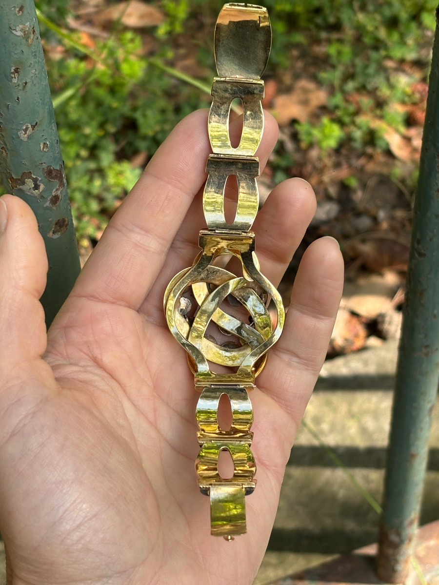 Bracelet or 18ct et diamants -photo-4