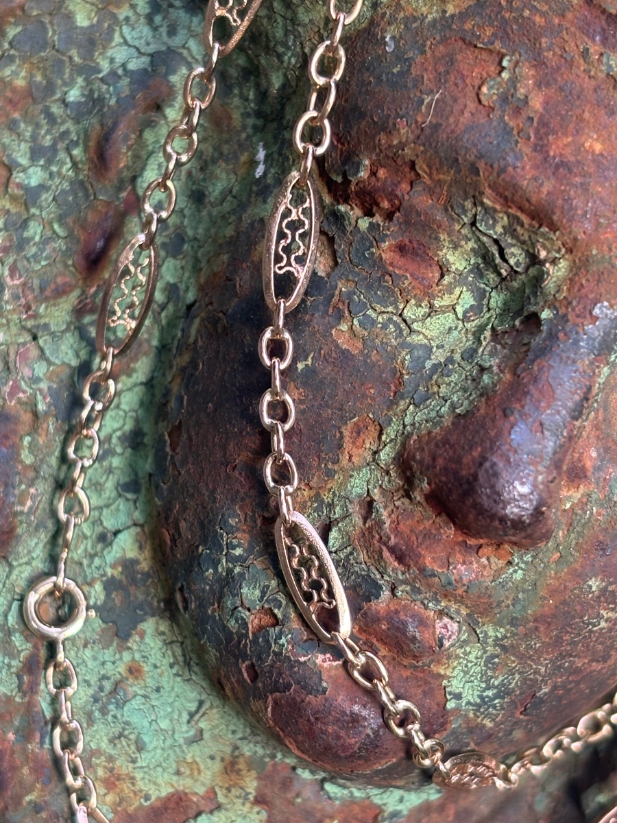 Collier filigrane or 18 k-photo-2