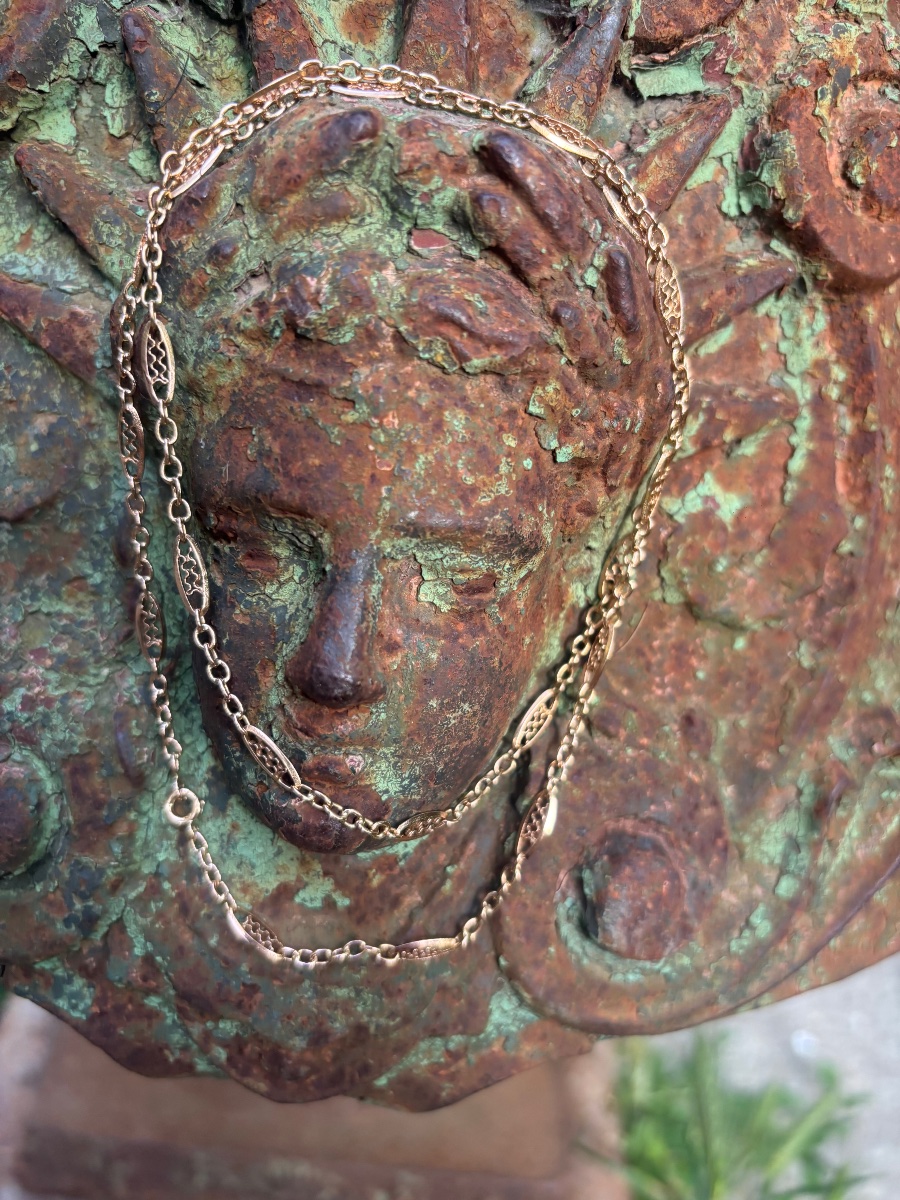 Collier filigrane or 18 k-photo-4