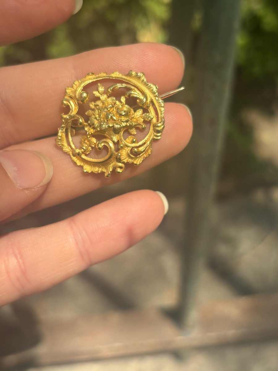 Broche en or 18 k -photo-2