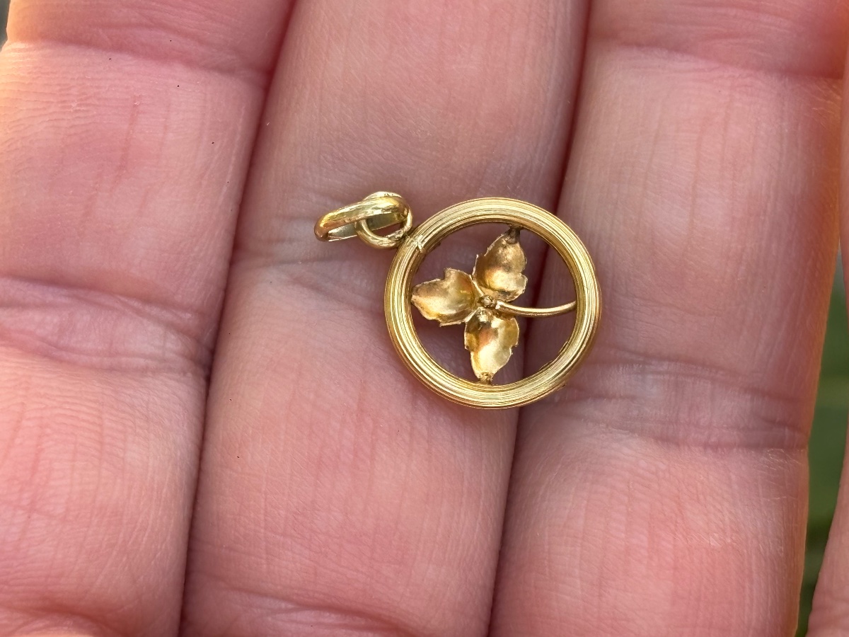 Pendentif perle fine or 18 ct-photo-3