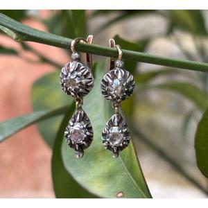 Diamond Sleeper Earrings 