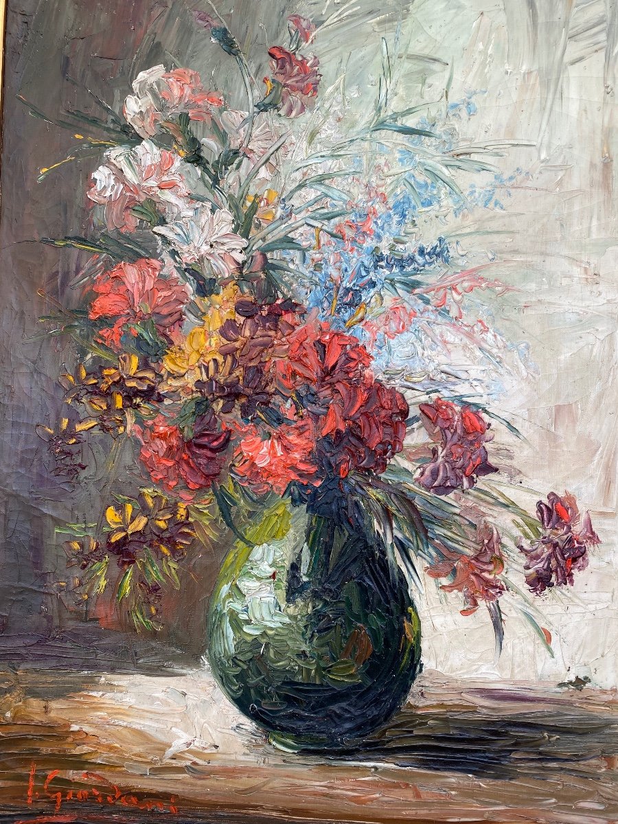 Huile Sur Toile « italo Giordani » -photo-3