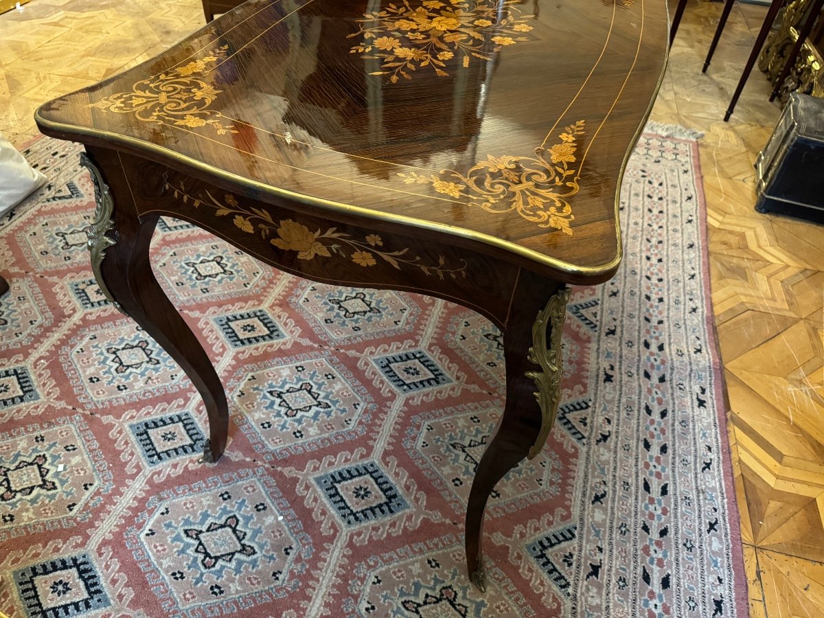 19th Century Inlaid Middle Table -photo-4
