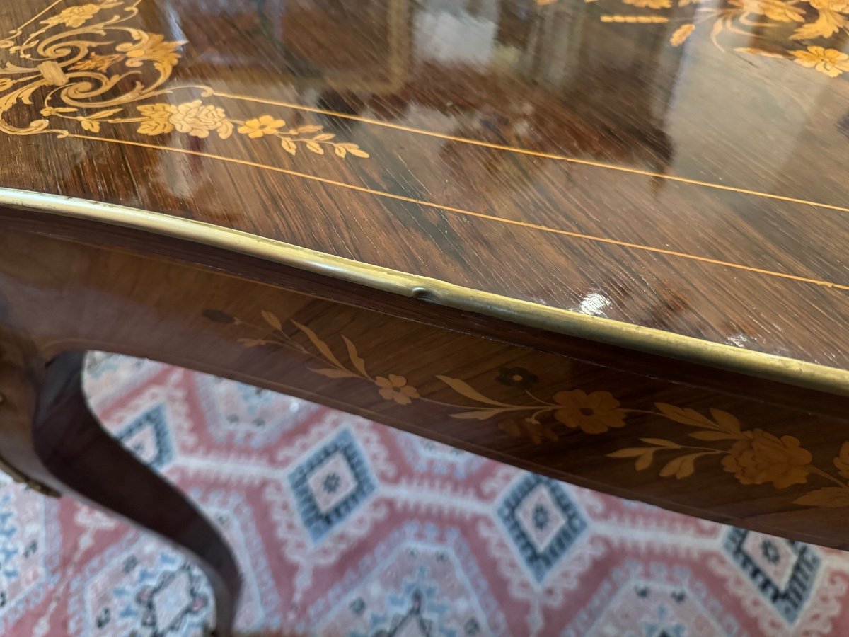 19th Century Inlaid Middle Table -photo-2