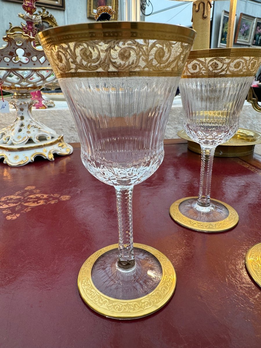 Suite Of 3 Thistle Wine Glasses