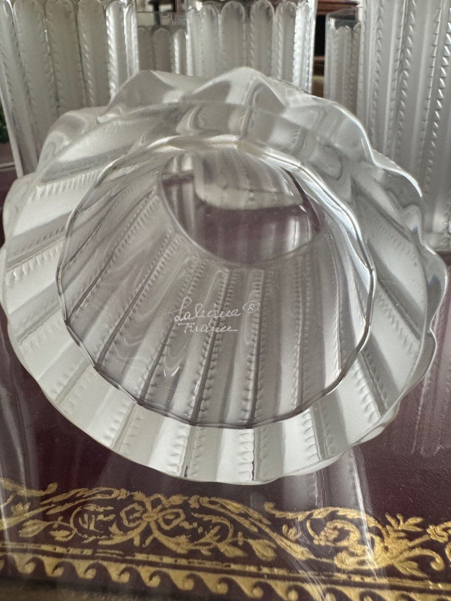 Set Of 8 Lalique Goblets -photo-1