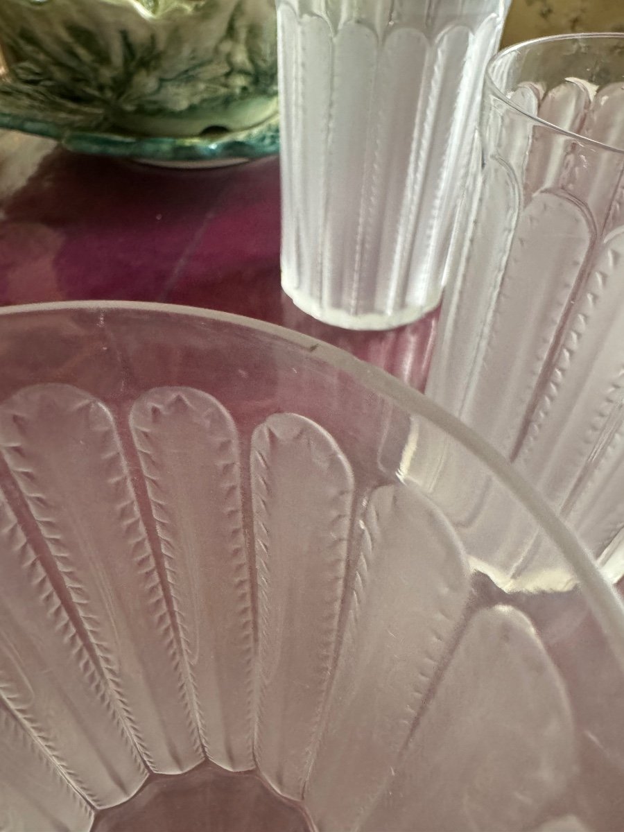Set Of 8 Lalique Goblets -photo-2