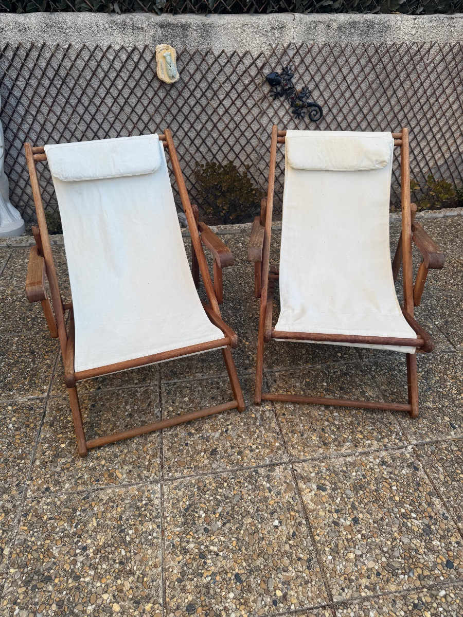 Pair Of “unopiu” Lounge Chairs-photo-2
