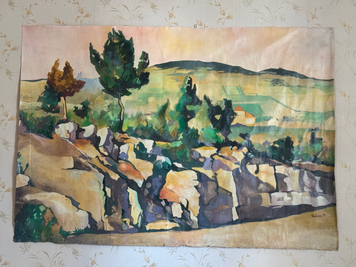 Grande Huile sur toile « Malvina »