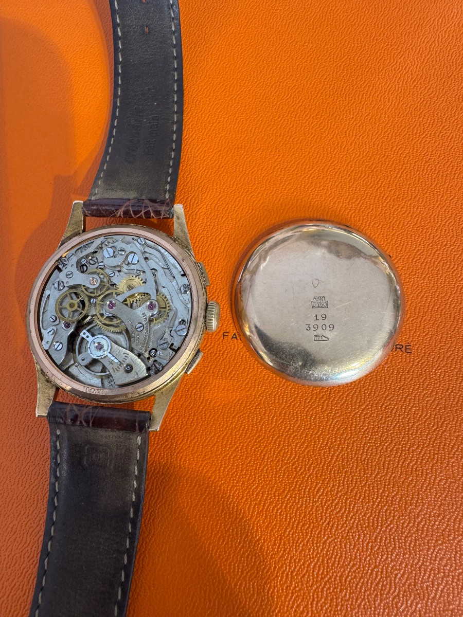 Montre chrono suisse en or-photo-2