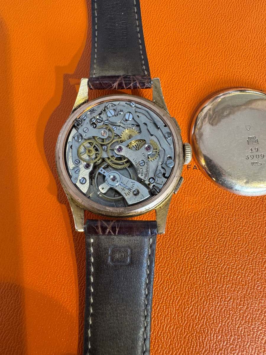Montre chrono suisse en or-photo-3