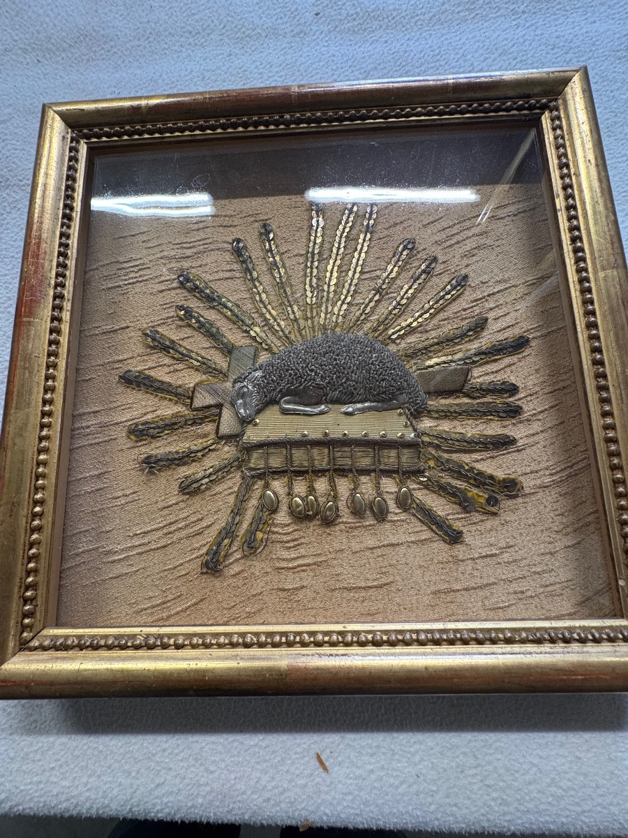 Framed Chalice Blade With The Pascal Lamb -photo-2