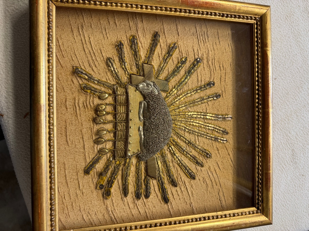 Framed Chalice Blade With The Pascal Lamb -photo-1