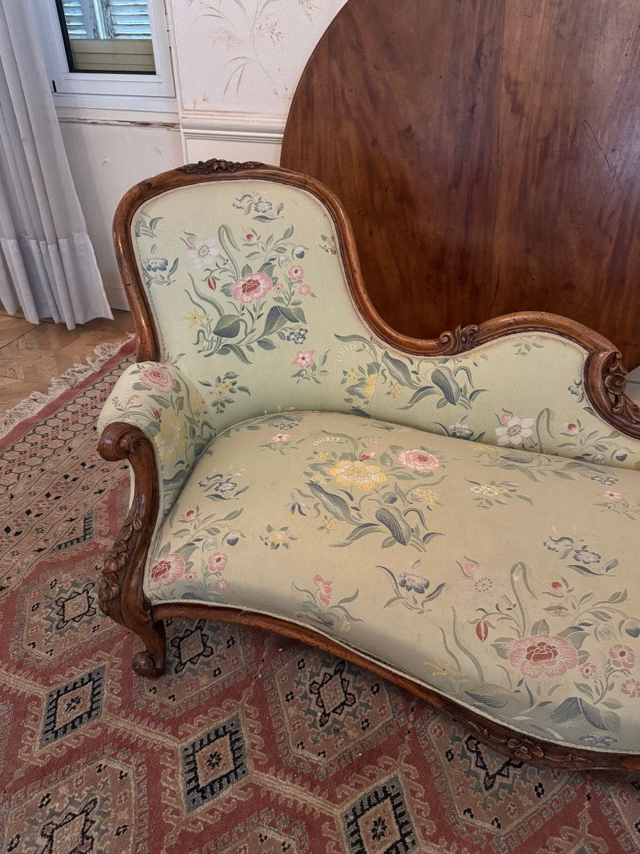 Méridienne Louis XV rocaille -photo-2