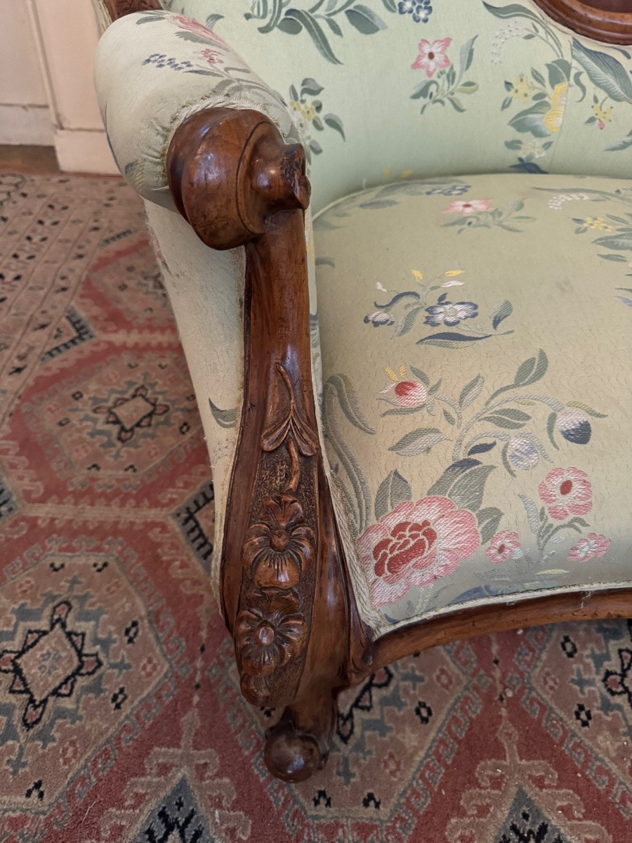 Méridienne Louis XV rocaille -photo-3