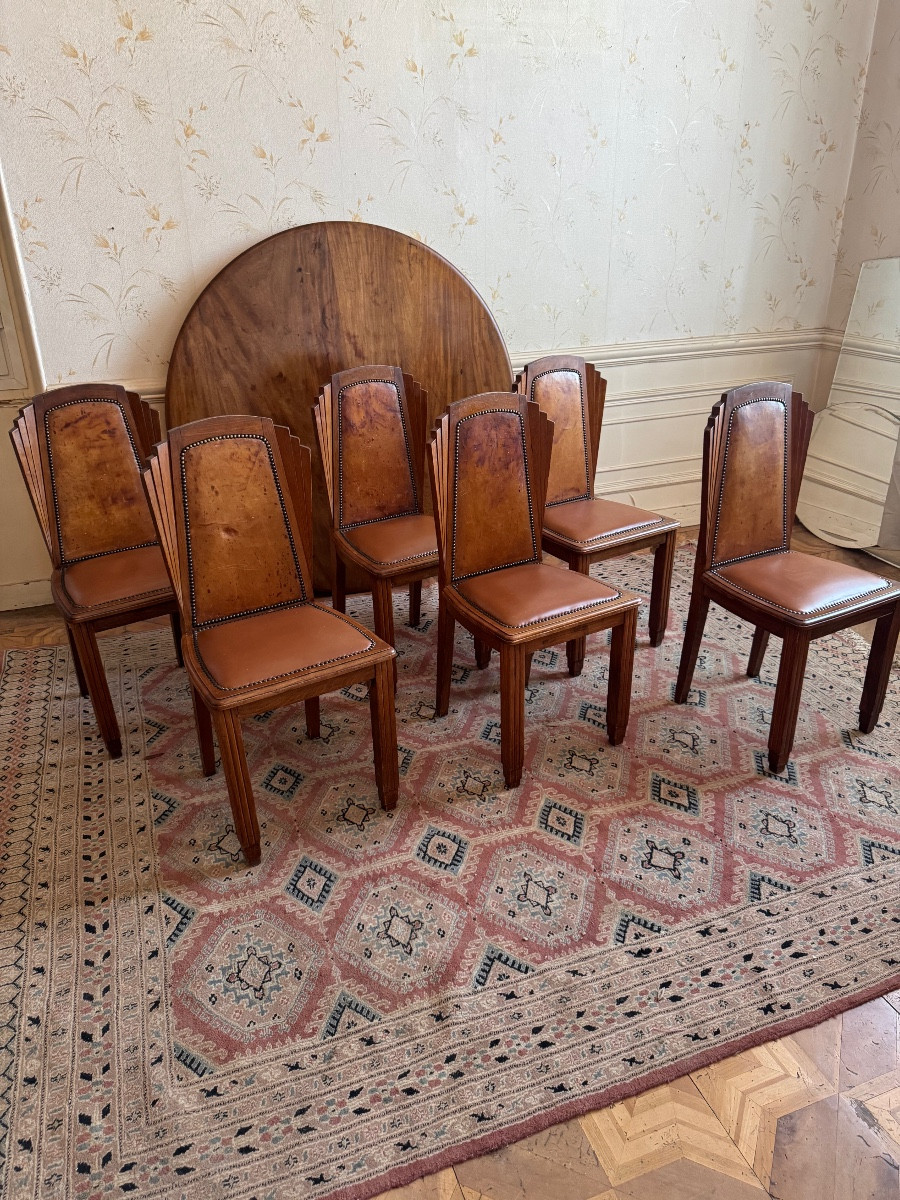 6 chaises style Art deco 