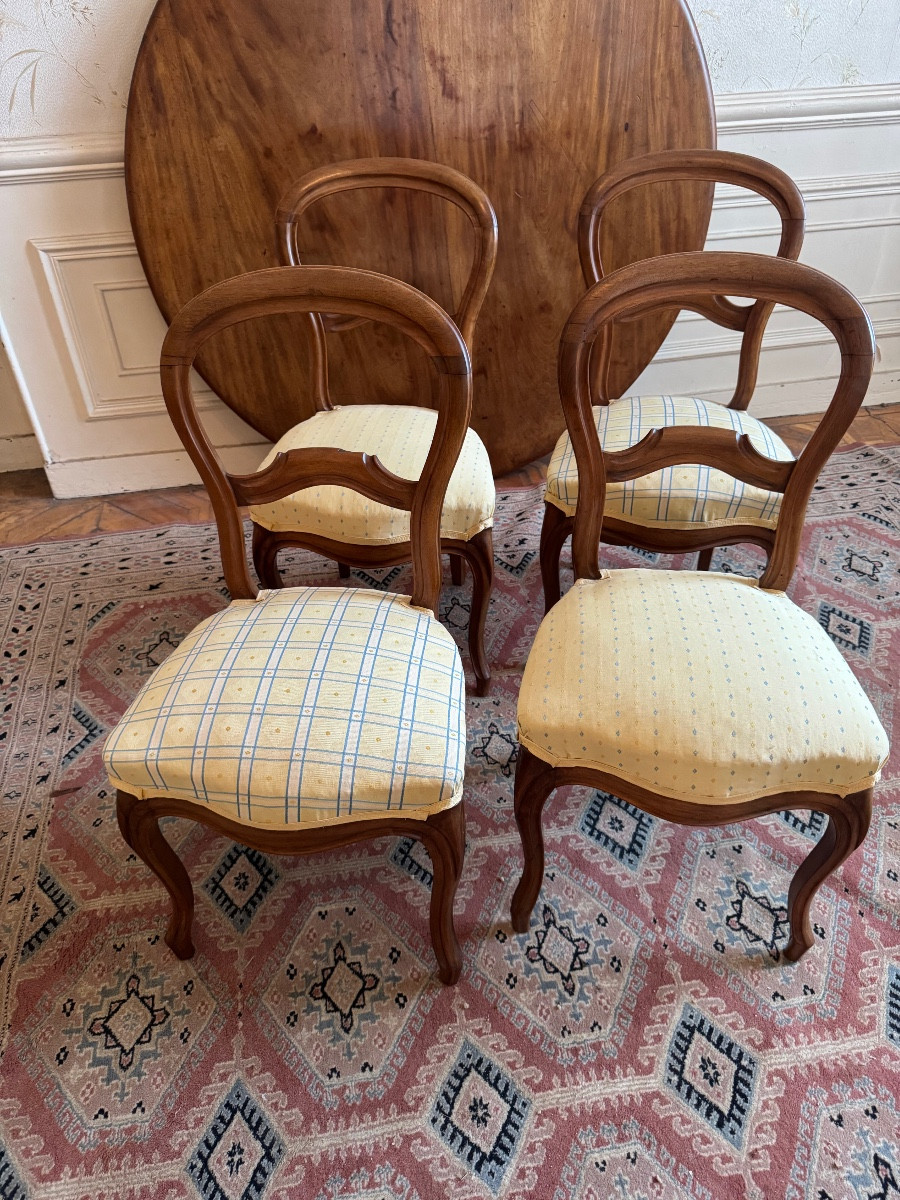 4 Louis Philippe Chairs